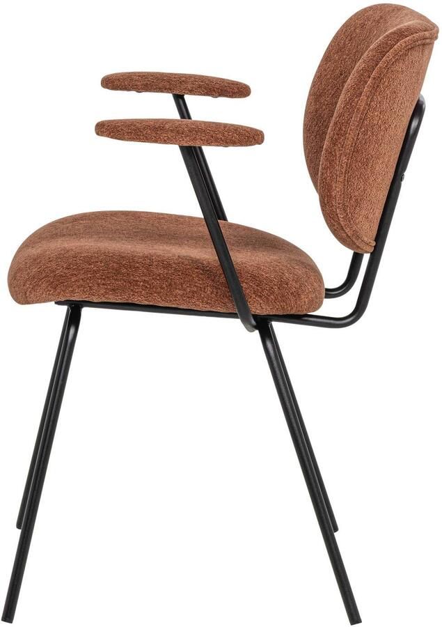 WOOOD Brint Eetkamerstoel Armleuning Roestbruin Set Van 2 80x63x58 - Foto 2