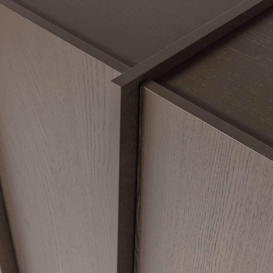 WOOOD Brock 2-Deurs Kast Essen Fineer Middenbruin 140x102x44 - Foto 2