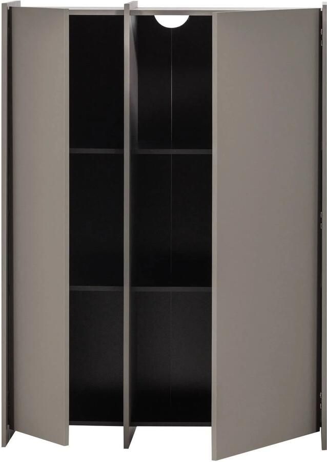 WOOOD Brock 2-Deurs Kast Essen Fineer Middenbruin 140x102x44 - Foto 3