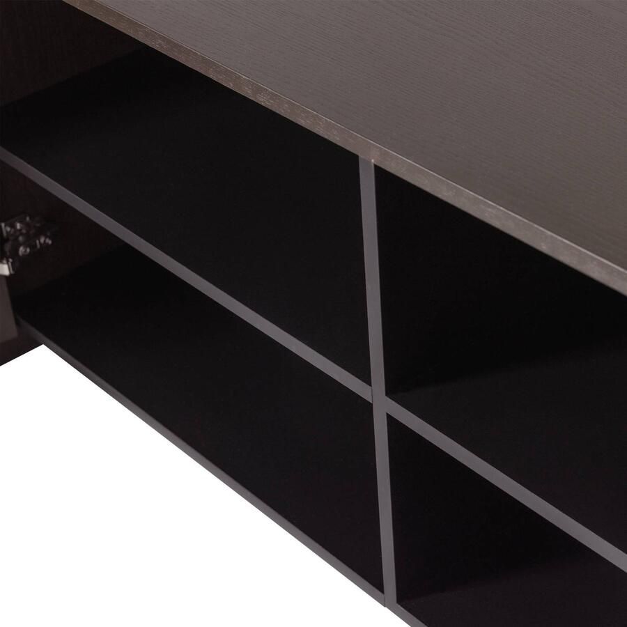 WOOOD Brock Tv Meubel 200 CM Essen Fineer Middenbruin 53x200x44 - Foto 3