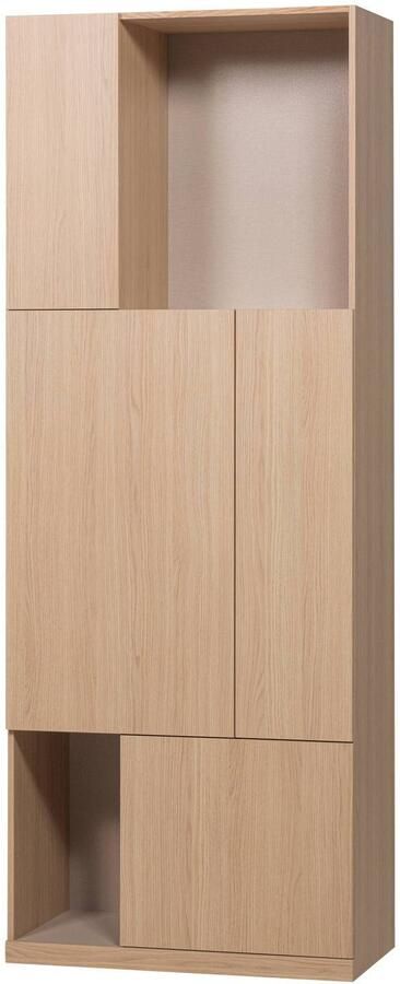 WOOOD Build Opbergkast 80 cm Eiken Fineer Naturel 215x80x41