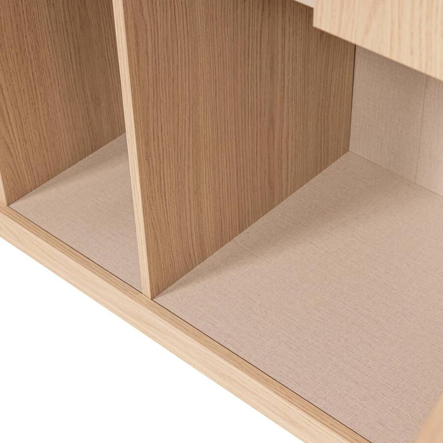 WOOOD Build Opbergkast 80 cm Eiken Fineer Naturel 215x80x41 - Foto 2