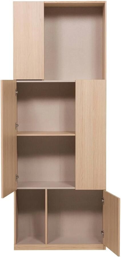 WOOOD Build Opbergkast 80 cm Eiken Fineer Naturel 215x80x41 - Foto 3