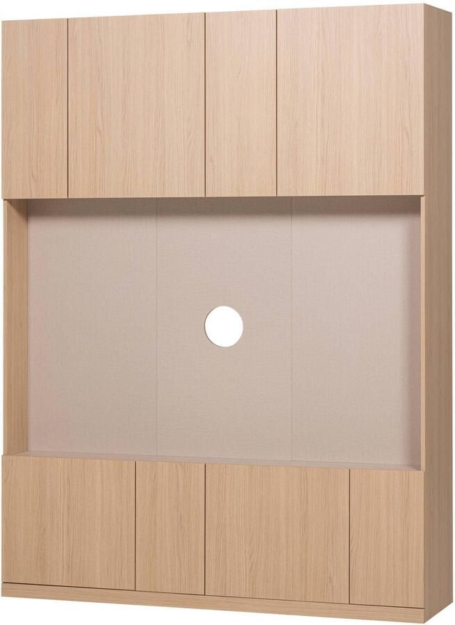 WOOOD Build Tv Opbergkast 160 cm Eiken Fineer Naturel 215x160x41