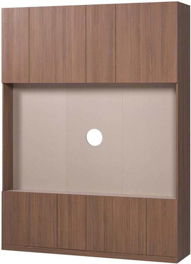 WOOOD Build Tv Opbergkast 160 cm Eiken Fineer Naturel 215x160x41