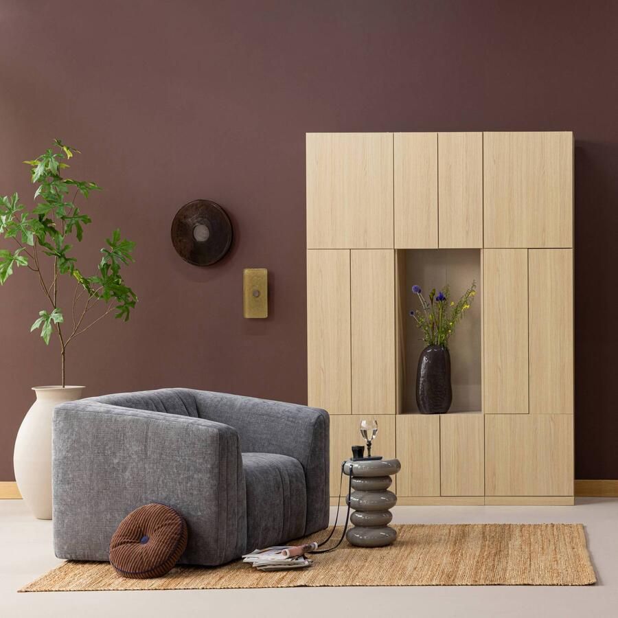 WOOOD Build Wandkast Combinatie 162 cm Eiken Decor Naturel - Foto 2
