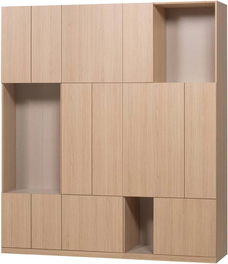 WOOOD Build Wandkast Combinatie 188 cm Eiken Decor Naturel