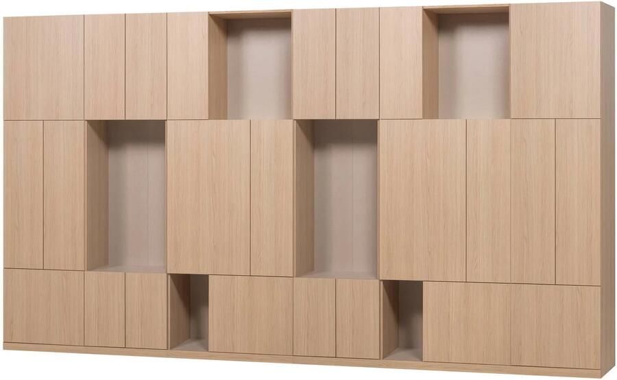 WOOOD Build Wandkast Combinatie 376 cm Eiken Decor Naturel