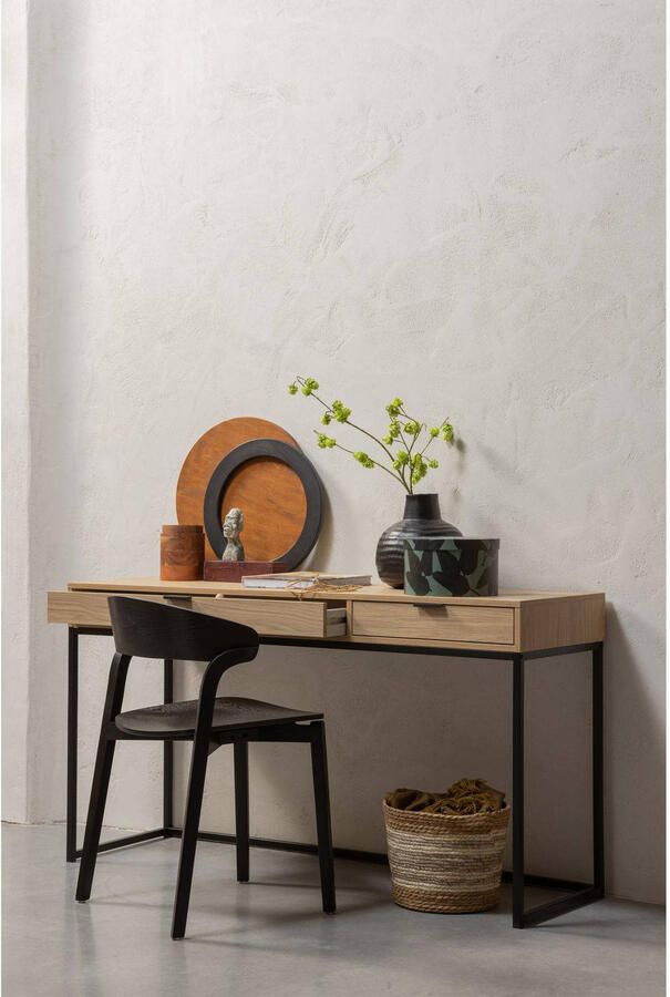WOOOD Exclusive Bureau Silas Eiken 140 x 44cm Naturel - Foto 2