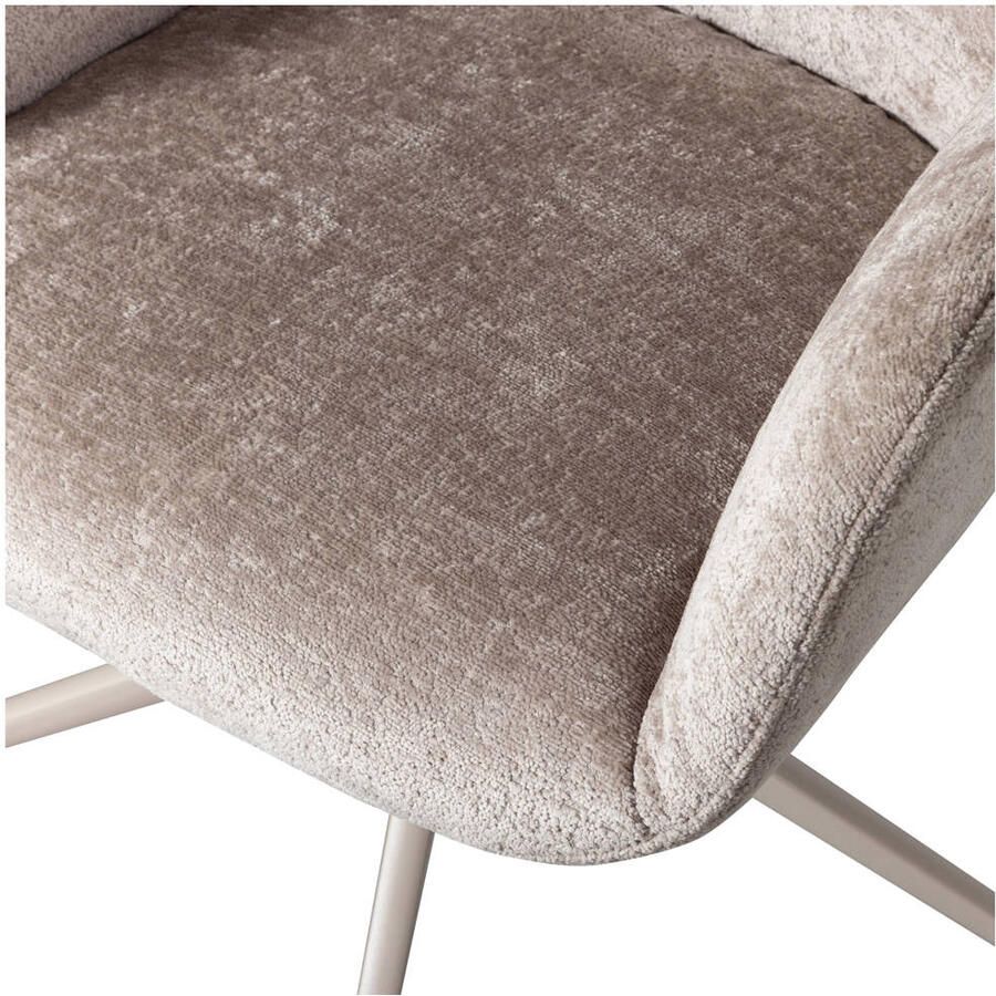 WOOOD Morros Bureaustoel Polyester Taupe 88x57x60