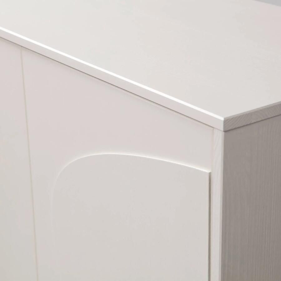 WOOOD Cadiz Opbergkast Grenenhout Mist Grijs 135x85x40 cm - Foto 4