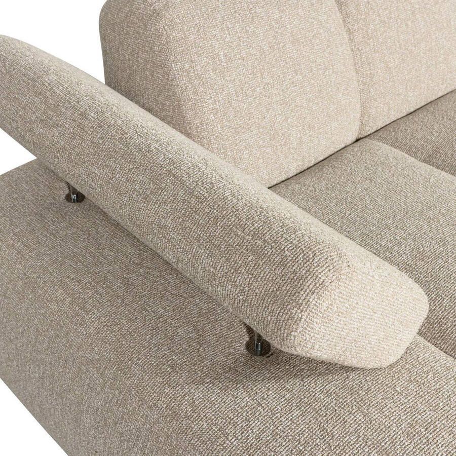 WOOOD Mojo Chaise Longue Elementenbank Links Bouclé Beige - Foto 2