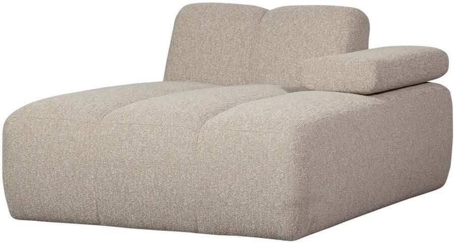 WOOOD Mojo Chaise Longue Elementenbank Rechts Bouclé Beige - Foto 1