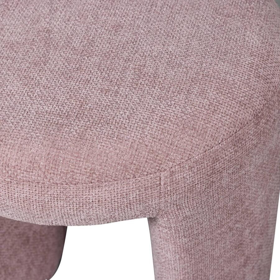 WOOOD Charlie Kruk Chenille Stof- Blush Roze 47x45x45 cm - Foto 2