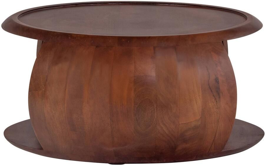 WOOOD Cole Salontafel Mangohout Bruin 36x72x72 cm - Foto 3