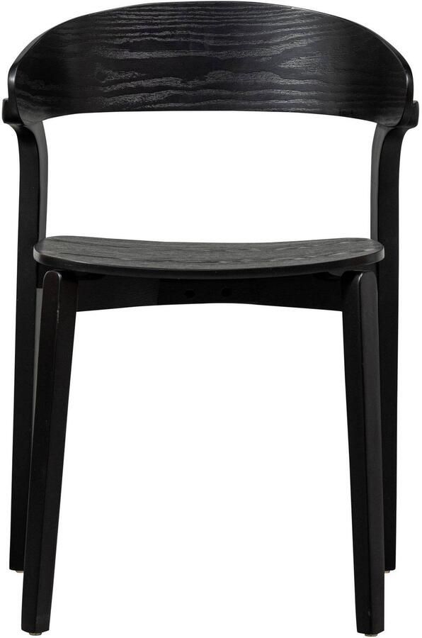 WOOOD Cras Eetkamerstoelen Hout Zwart Set van 2 - Foto 3