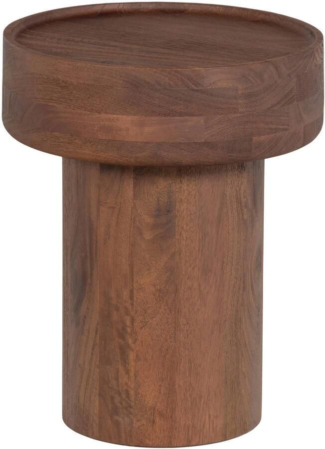 WOOOD Dara Bijzettafel Mangohout Bruin 50x40x40