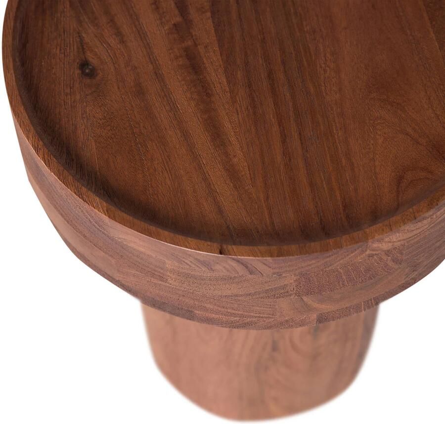 WOOOD Dara Bijzettafel Mangohout Bruin 50x40x40 - Foto 2