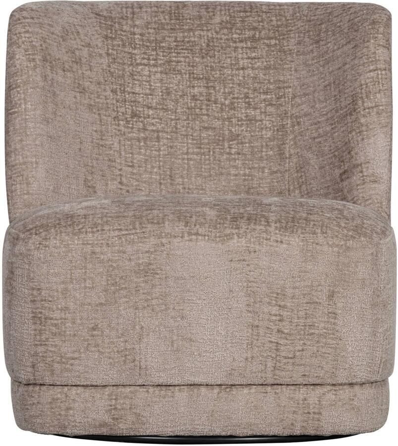 WOOOD Atty Draaifauteuil Velvet Stof Zand Taupe 75x74x65 cm - Foto 3