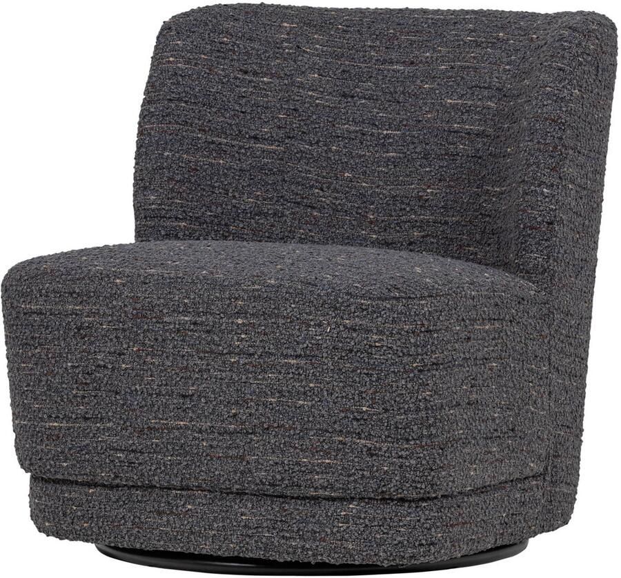 WOOOD Atty Draaifauteuil Grove Melange Grijs 75x74x65 cm