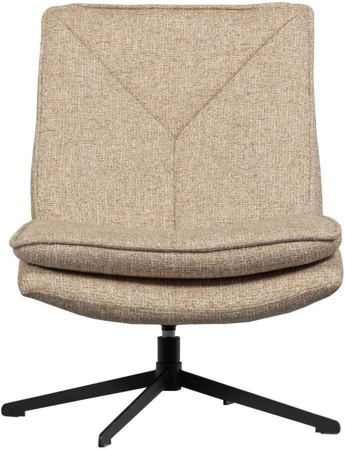 WOOOD Milaro Draaifauteuil Geweven Stof Naturel Melange Beige 88x75x94 cm - Foto 3