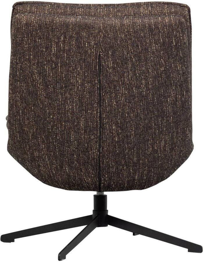 WOOOD Milaro Draaifauteuil Geweven Stof Bruin Melange 88x75x94 cm - Foto 2
