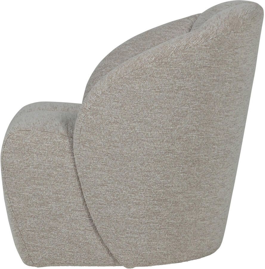 WOOOD Mojo Draaifauteuil Bouclé Stof Ecru Melange 75x68x77 cm - Foto 3