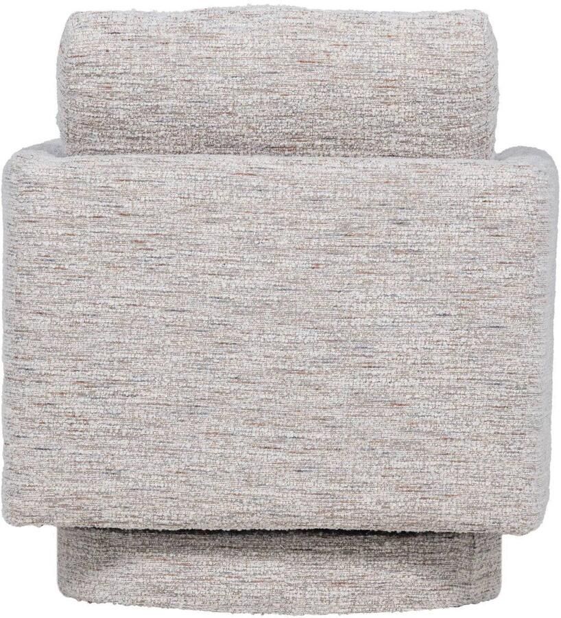 WOOOD Oska Draaifauteuil Melange Stof Naturel Beige 64x78x79 cm