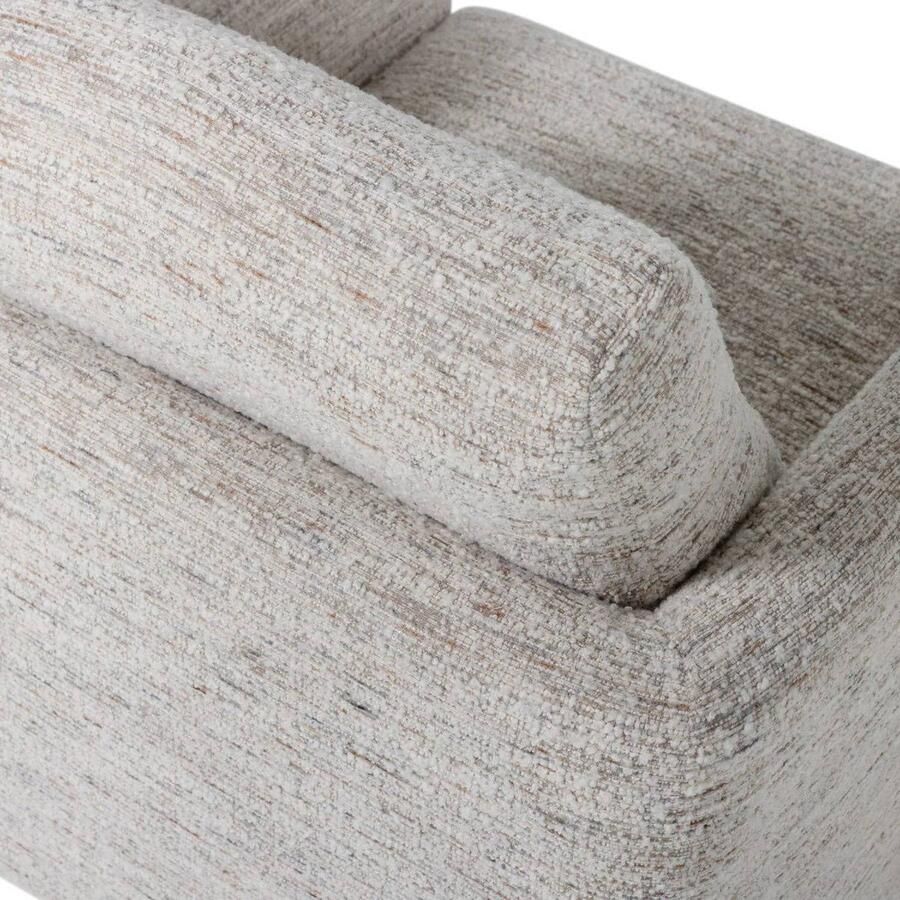WOOOD Oska Draaifauteuil Melange Stof Naturel Beige 64x78x79 cm - Foto 2