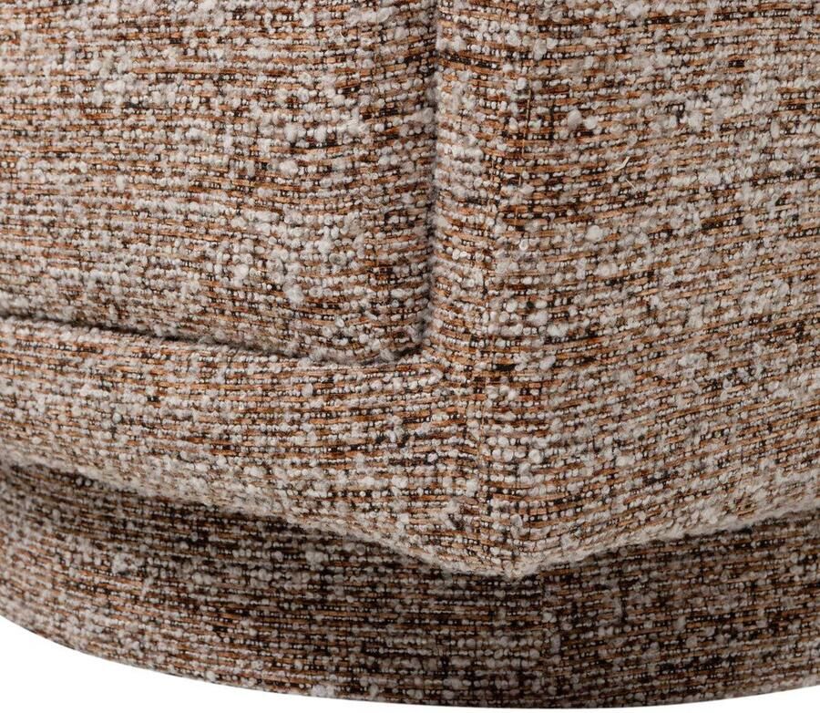 WOOOD Oska Draaifauteuil Melange Stof Bruin 64x78x79 cm - Foto 3