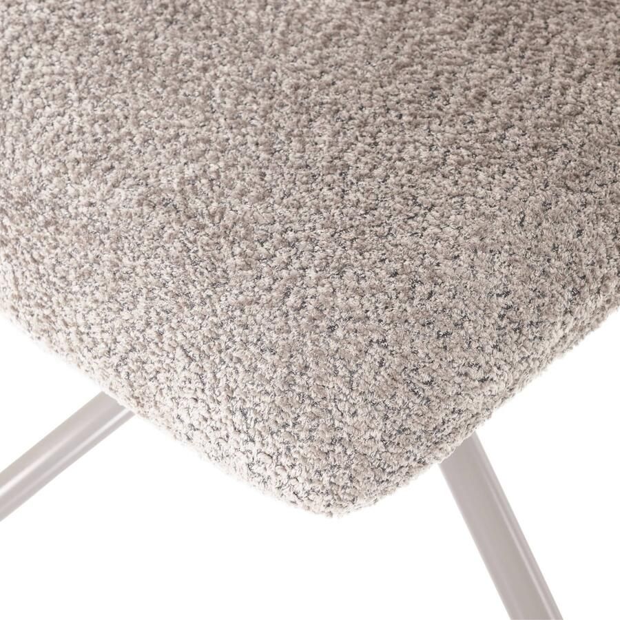 WOOOD Soren Draaifauteuil Verstelbaar Wollig Grijs 82x73x62 cm - Foto 2