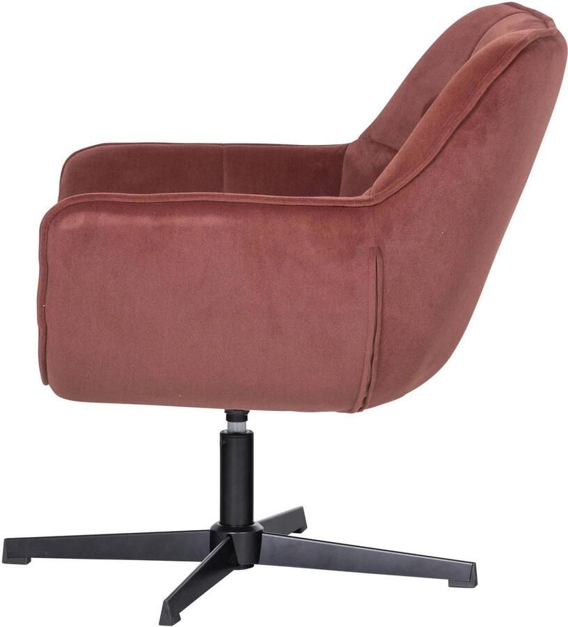 WOOOD Wibo Draaifauteuil Velvet Mat Bruinrood 94x71x83 cm - Foto 2