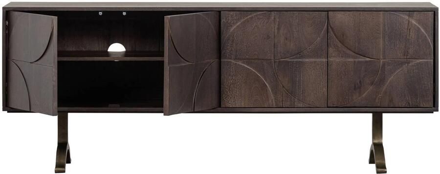 BePureHome Draw Dressoir Mangohout Walnoot 70x180x40 - Foto 3