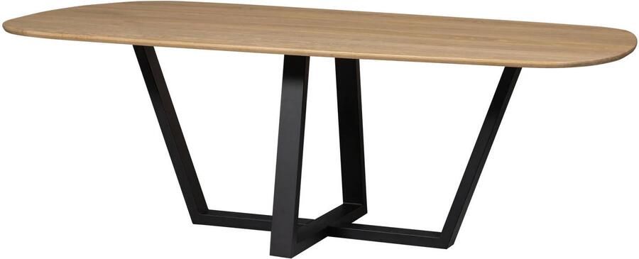 WOOOD Tablo Tafelpoot Metaal Zwart 73x147x71 cm - Foto 2