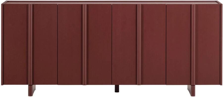 WOOOD Basu Dressoir Grenen Bordeauxrood 85x200x46 - Foto 4