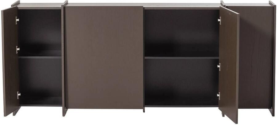 WOOOD Brock Dressoir 200 CM Essen Fineer Middenbruin 85x200x44 - Foto 2