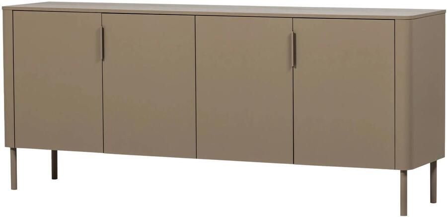 WOOOD Gunnar Dressoir 200 cm Grenen Mud 85x201x44