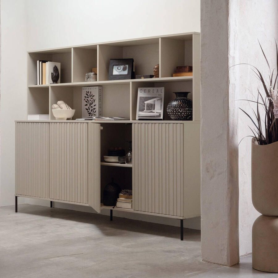 WOOOD Exclusive Dressoir New Gravure Grenenhout 200cm Dust - Foto 3