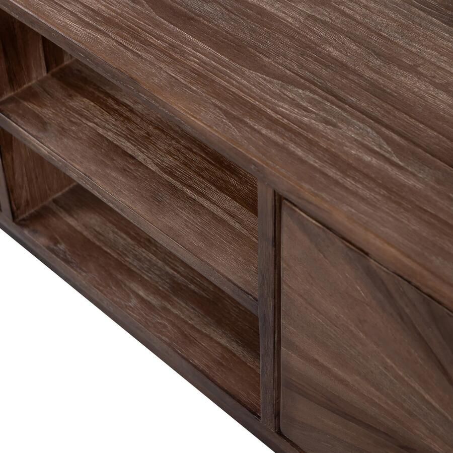 WOOOD Sun Organic Sidetable Bureau Recycled Teak Bruin - Foto 4