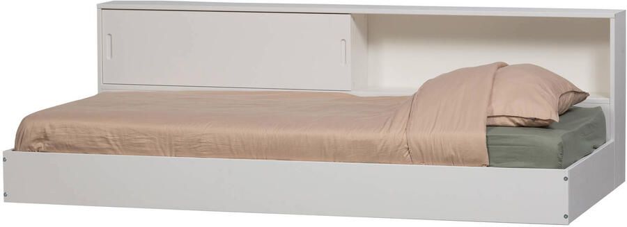 WOOOD Carter Bed Grenenhout Wit 90x200 - Foto 3