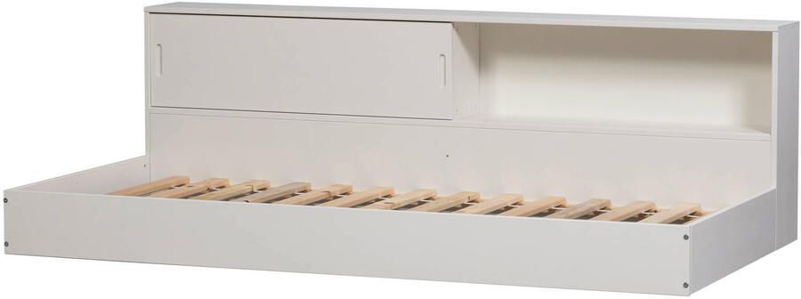 WOOOD Carter Bed Grenenhout Wit 90x200