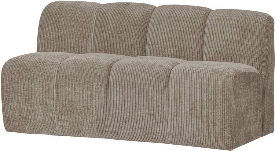 WOOOD Mojo Eetbankje Met Rugleuning 164 cm Mojo Ribstof -Donker Zand - Foto 3