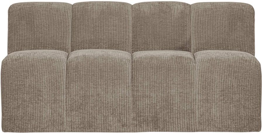 WOOOD Mojo Eetbankje Met Rugleuning 164 cm Mojo Ribstof -Donker Zand - Foto 2