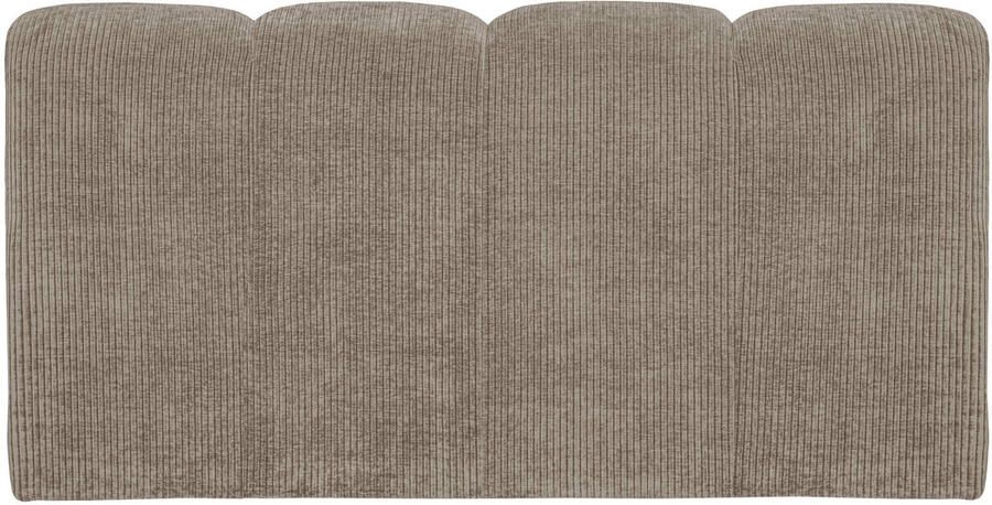 WOOOD Mojo Eetbankje Met Rugleuning 164 cm Mojo Ribstof -Donker Zand