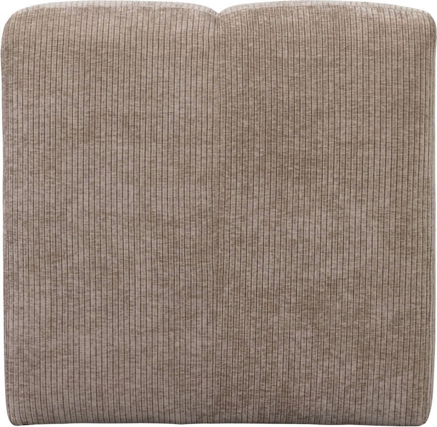 WOOOD Mojo Eetbankje 84cm Met Rugleuning Ribstof Donker Zand