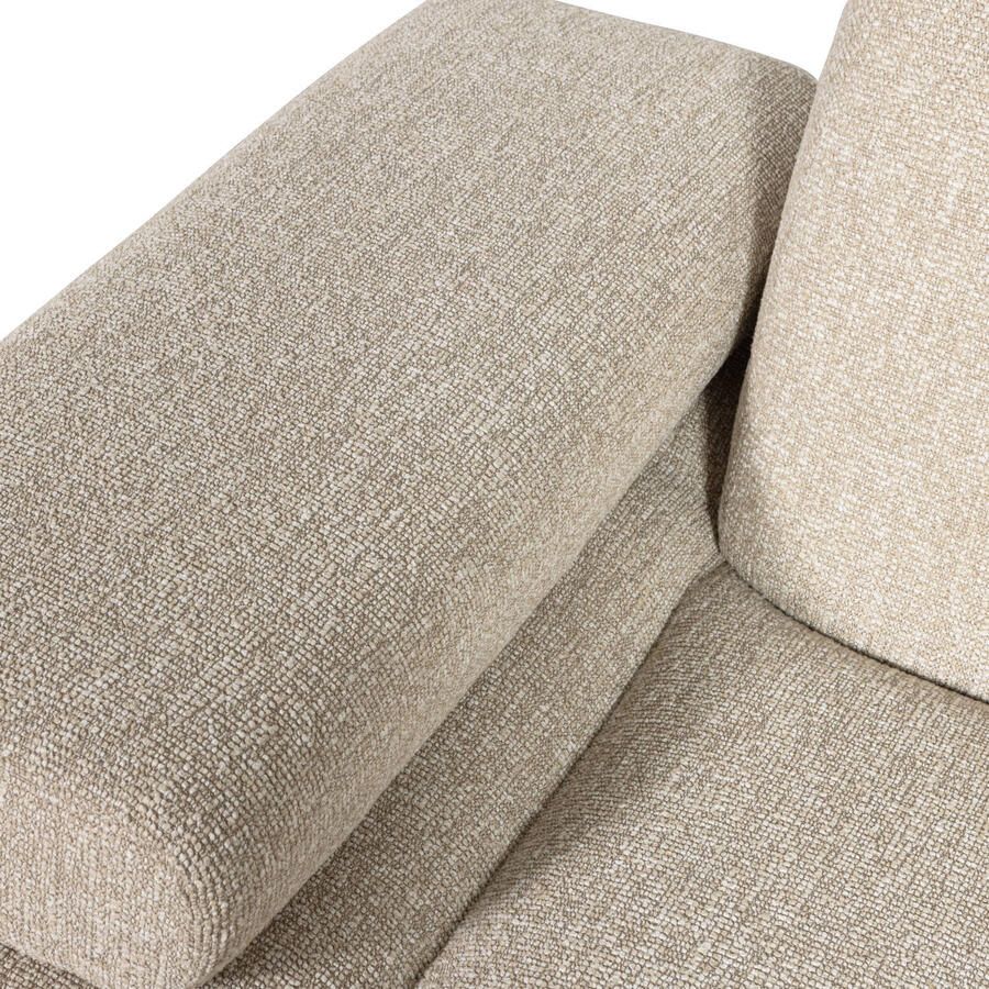 WOOOD Mojo 1-Zits Bank Met Arm Links Bouclé Beige 74x120x97