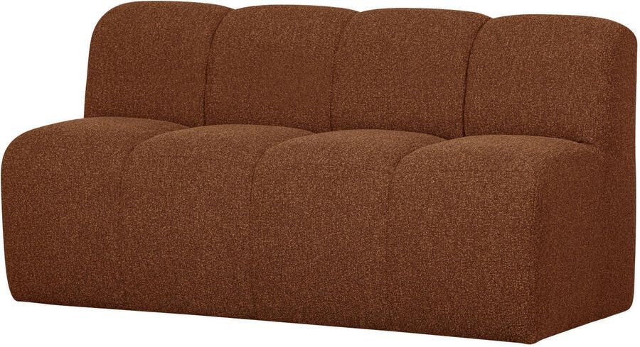 WOOOD Mojo Eetbankje Met Rugleuning 164 cm Mojo Bouclé Roest Bruin - Foto 3