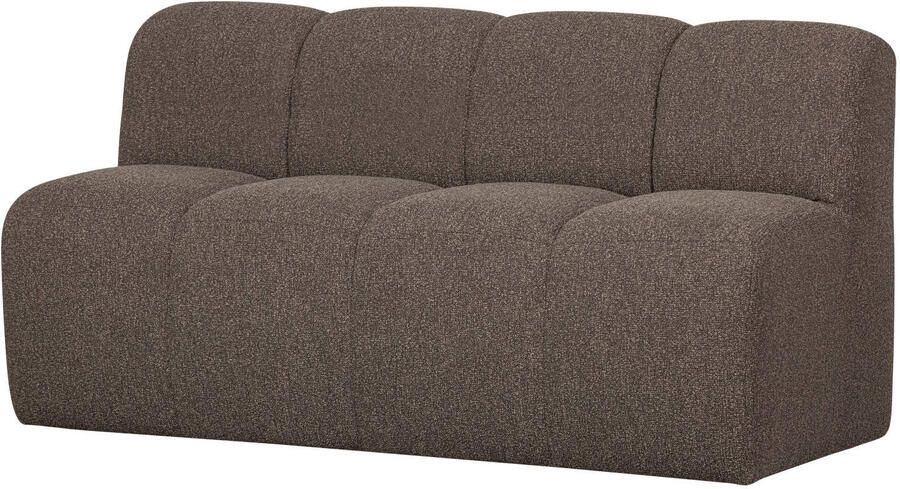 Woood Mojo Eetbankje Met Rugleuning Bouclé Bruin Melange 164cm - Foto 3