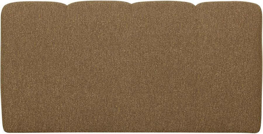 WOOOD Mojo Eetbankje Met Rugleuning Bouclé Stof Geel Bruin 83x164x73 cm - Foto 3