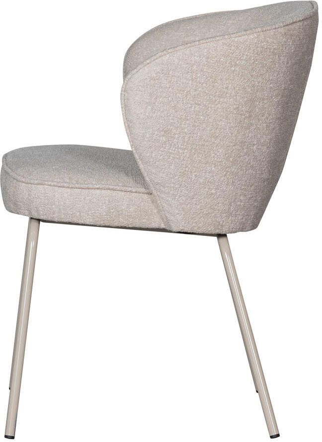 BePureHome WOOOD Admit Eetkamerstoelen Polyester Pebble Set van 2 - Foto 2